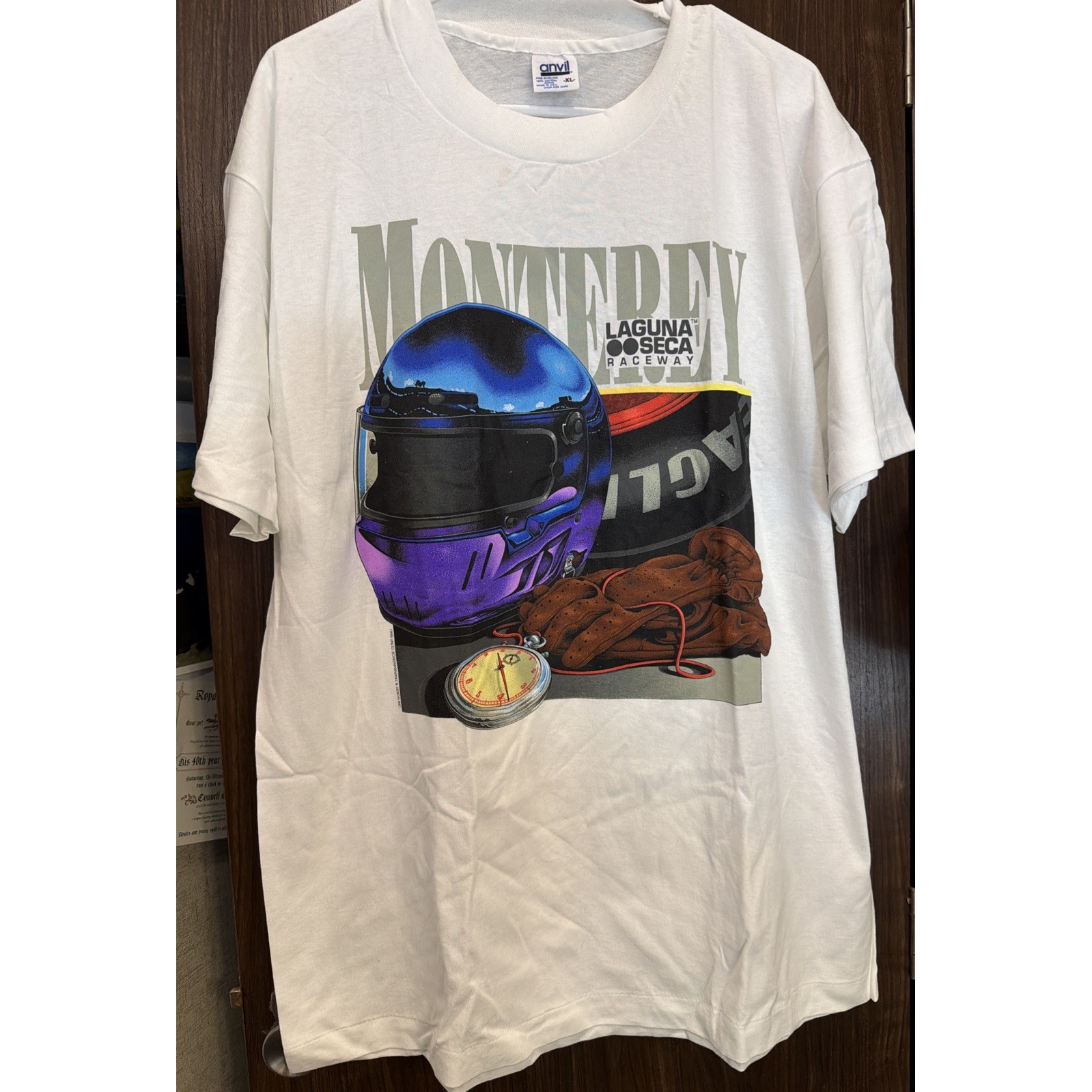 Vtg 1995 Monterey Grand Prix Laguna Seca Raceway Xl Single Stitch Meas In Pics